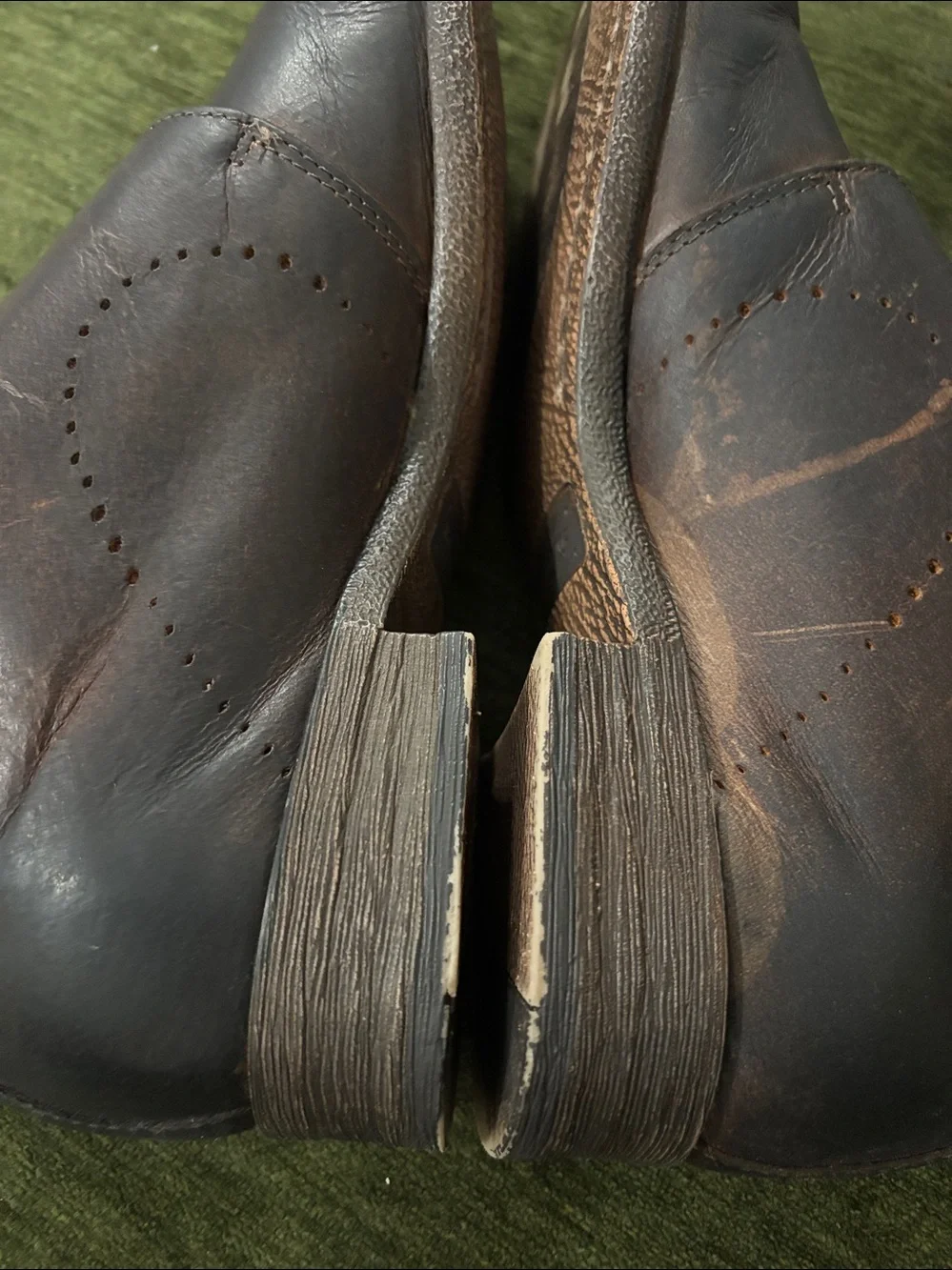 Robert Wayne Dark Brown Leather Single Monk Strap Shoes Size 10.5